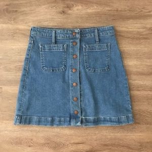 MADEWELL A-Line Denim Skirt Size 26